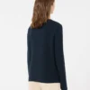 Baumwollpullover in Box-Silhouette, marineblau Baumwollpullover in Box-Silhouette, marineblau