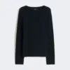 Baumwollpullover in Box-Silhouette, marineblau Baumwollpullover in Box-Silhouette, marineblau