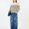 Baumwollpullover in lockerer Passform, marineblau Baumwollpullover in lockerer Passform, marineblau