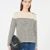Baumwollpullover in lockerer Passform, marineblau Baumwollpullover in lockerer Passform, marineblau
