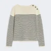 Baumwollpullover in lockerer Passform, marineblau Baumwollpullover in lockerer Passform, marineblau