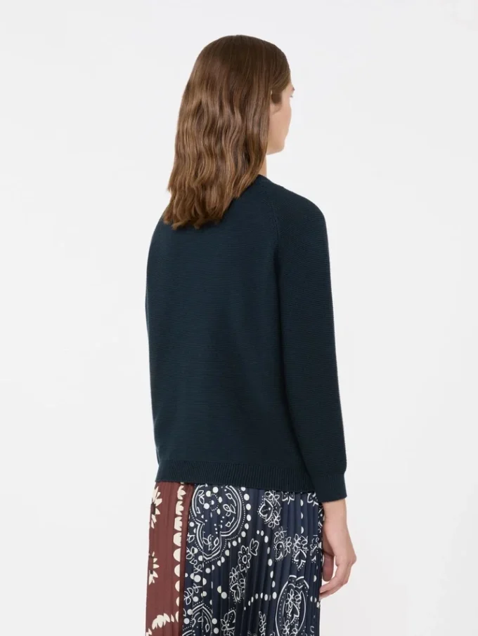 Baumwollpullover, marineblau