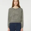 Baumwollpullover mit Rundhalsausschnitt, marineblau Baumwollpullover mit Rundhalsausschnitt, marineblau