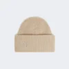 Beanie aus Kaschmir mit Rippenstrick, beige Beanie aus Kaschmir mit Rippenstrick, beige