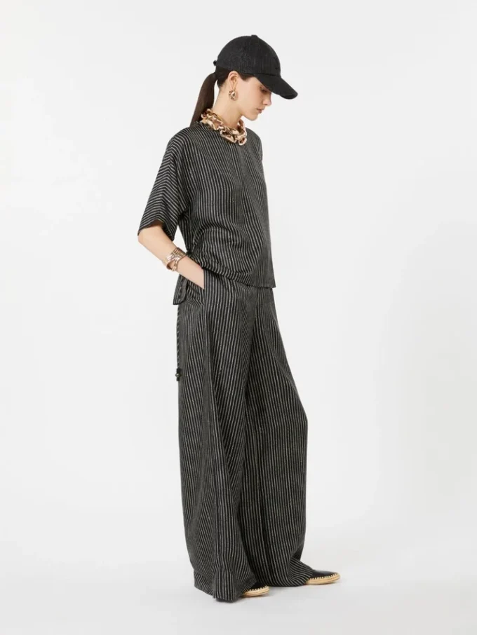 Bedruckte Seidenbluse, schwarz-weiß Bedruckte Seidenbluse, schwarz-weiß
