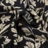 Bedruckter Oversize-Seidenschal, schwarz