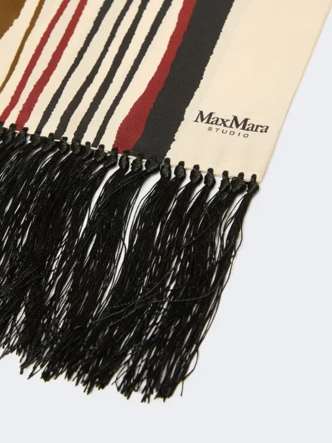 Bedruckter Seidenschal, Turteltaube