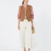Baumwollhose im Bull-Stil mit Umschlag, ecru Baumwollhose im Bull-Stil mit Umschlag, ecru