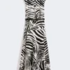 Bedrucktes Popeline-Hemdkleid, schwarz Bedrucktes Popeline-Hemdkleid, schwarz