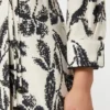 Bedrucktes Popeline-Kleid, beige Bedrucktes Popeline-Kleid, beige