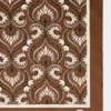 Bedrucktes quadratisches Seidenfoulard, karamellfarben Bedrucktes quadratisches Seidenfoulard, karamellfarben