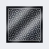 Bedrucktes quadratisches Seidenfoulard, marineblau