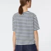 Bedrucktes T-Shirt aus Baumwolljersey, marineblau Bedrucktes T-Shirt aus Baumwolljersey, marineblau