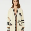 Übergroßer Cardigan aus Baumwollmischung, schwarz Übergroßer Cardigan aus Baumwollmischung, schwarz