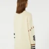 Übergroßer Cardigan aus Baumwollmischung, schwarz Übergroßer Cardigan aus Baumwollmischung, schwarz