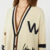 Übergroßer Cardigan aus Baumwollmischung, schwarz Übergroßer Cardigan aus Baumwollmischung, schwarz