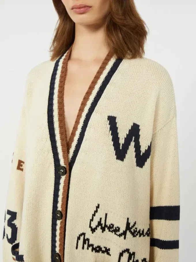 Übergroßer Cardigan aus Baumwollmischung, schwarz Übergroßer Cardigan aus Baumwollmischung, schwarz