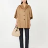 Übergroßer Umhang aus Kaschmir-Twill, kamelfarben Übergroßer Umhang aus Kaschmir-Twill, kamelfarben