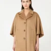 Übergroßer Umhang aus Kaschmir-Twill, kamelfarben Übergroßer Umhang aus Kaschmir-Twill, kamelfarben