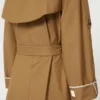 Übergroßer, wasserabweisender Trenchcoat aus Twill, braun Übergroßer, wasserabweisender Trenchcoat aus Twill, braun