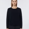 Übergroßer Wollpullover, ultramarinblau Übergroßer Wollpullover, ultramarinblau