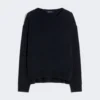 Übergroßer Wollpullover, ultramarinblau Übergroßer Wollpullover, ultramarinblau
