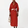 Übergroßes Kleid aus Baumwollpopeline, rot Übergroßes Kleid aus Baumwollpopeline, rot