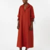 Übergroßes Kleid aus Baumwollpopeline, rot Übergroßes Kleid aus Baumwollpopeline, rot