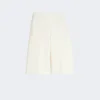 Bermudashorts aus Viskose-Crêpe-Jersey, weiß Bermudashorts aus Viskose-Crêpe-Jersey, weiß