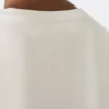 Besticktes Jersey-T-Shirt, sandfarben Besticktes Jersey-T-Shirt, sandfarben