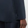 Blazer aus Envers-Satin, mitternachtsblau Blazer aus Envers-Satin, mitternachtsblau