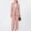 Blazer aus Leinen- und Baumwollcanvas, Antikrosa Blazer aus Leinen- und Baumwollcanvas, Antikrosa