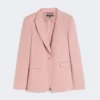 Blazer aus Leinen- und Baumwollcanvas, Antikrosa Blazer aus Leinen- und Baumwollcanvas, Antikrosa