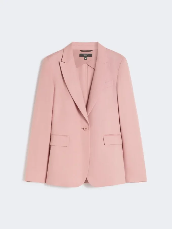 Blazer aus Leinen- und Baumwollcanvas, Antikrosa Blazer aus Leinen- und Baumwollcanvas, Antikrosa