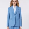 Blazer aus Stretchwolle, hellblau Blazer aus Stretchwolle, hellblau