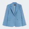 Blazer aus Stretchwolle, hellblau Blazer aus Stretchwolle, hellblau