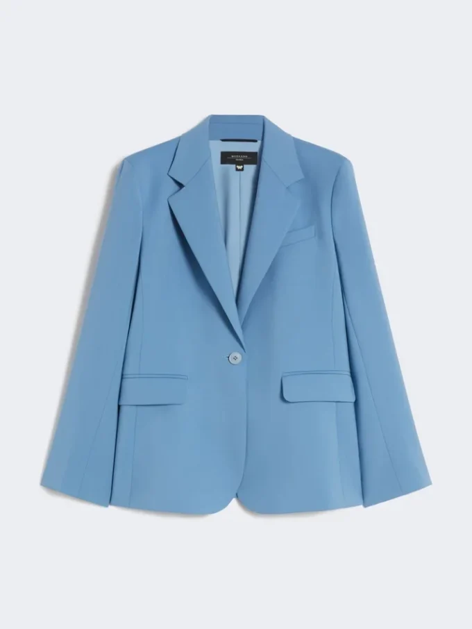 Blazer aus Stretchwolle, hellblau Blazer aus Stretchwolle, hellblau