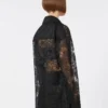 Blumen-Spitzenjacke, schwarz Blumen-Spitzenjacke, schwarz