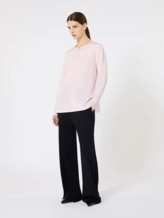 Bluse aus Seidenkrepp, rosa Bluse aus Seidenkrepp, rosa