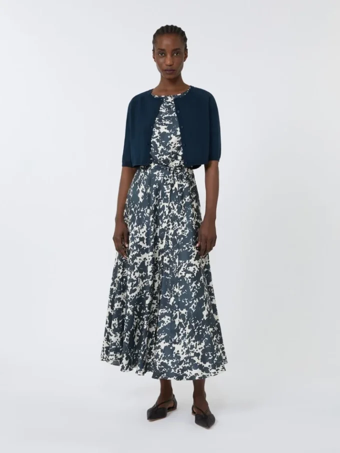 Bolero aus Baumwollgarn, ultramarinblau Bolero aus Baumwollgarn, ultramarinblau
