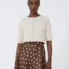 Bolero aus Baumwollgarn, weiß Bolero aus Baumwollgarn, weiß