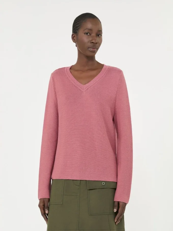 Boxy-Pullover aus Baumwolle, Antikrosa Boxy-Pullover aus Baumwolle, Antikrosa