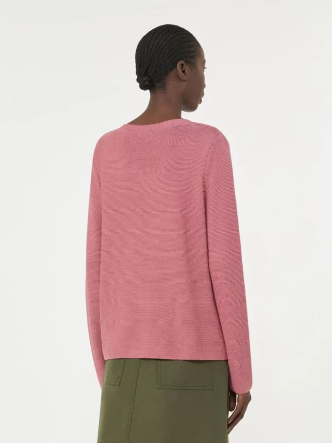 Boxy-Pullover aus Baumwolle, Antikrosa Boxy-Pullover aus Baumwolle, Antikrosa