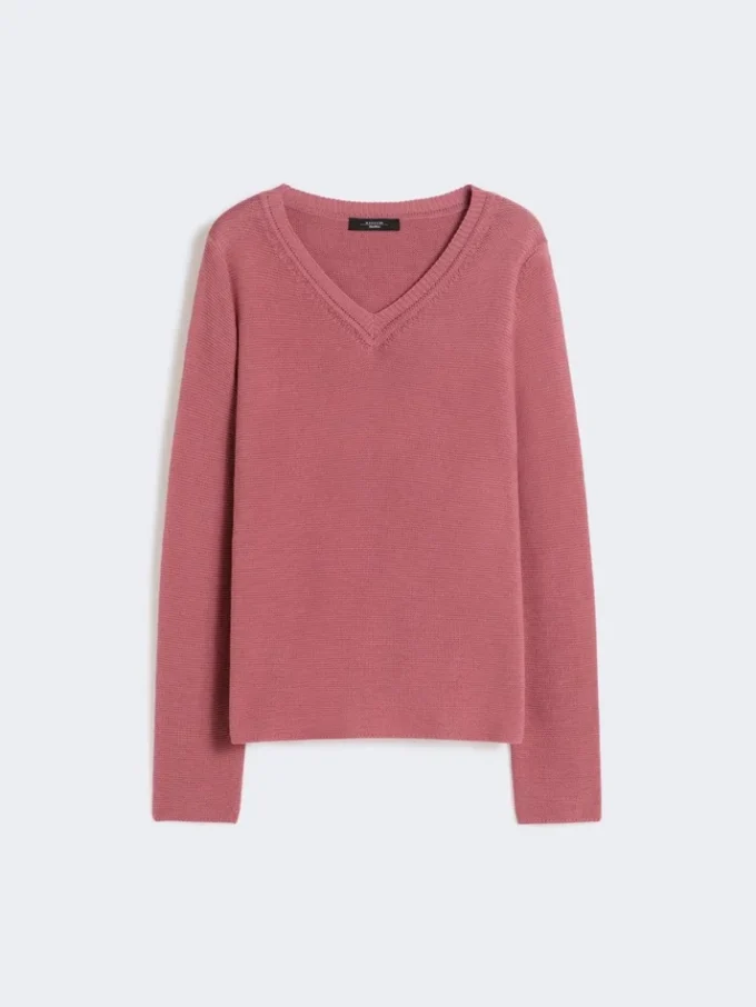 Boxy-Pullover aus Baumwolle, Antikrosa Boxy-Pullover aus Baumwolle, Antikrosa