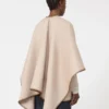 Cape aus Wolle und Kaschmir mit Gürtel, sandfarben Cape aus Wolle und Kaschmir mit Gürtel, sandfarben