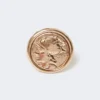 Dogenring aus Metall, Gold Dogenring aus Metall, Gold