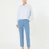 Doppelseitige Hose aus Viskose-Canvas, hellblau Doppelseitige Hose aus Viskose-Canvas, hellblau