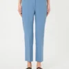 Doppelseitige Hose aus Viskose-Canvas, hellblau Doppelseitige Hose aus Viskose-Canvas, hellblau