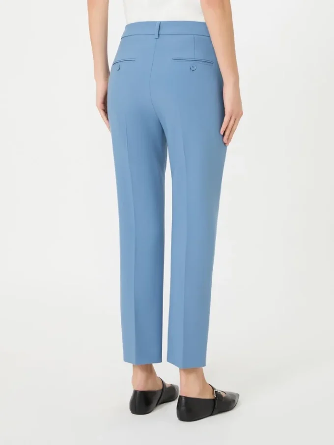 Doppelseitige Hose aus Viskose-Canvas, hellblau Doppelseitige Hose aus Viskose-Canvas, hellblau
