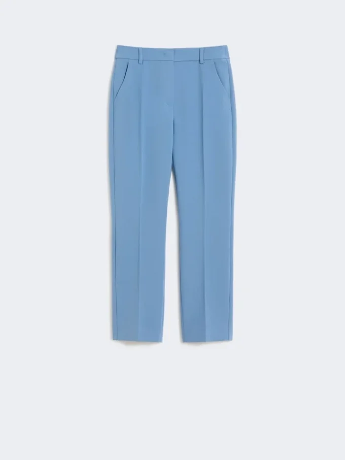 Doppelseitige Hose aus Viskose-Canvas, hellblau Doppelseitige Hose aus Viskose-Canvas, hellblau